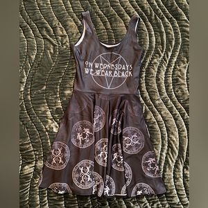 On Wednesday’s we wear black - American horror story  skater dress - witches